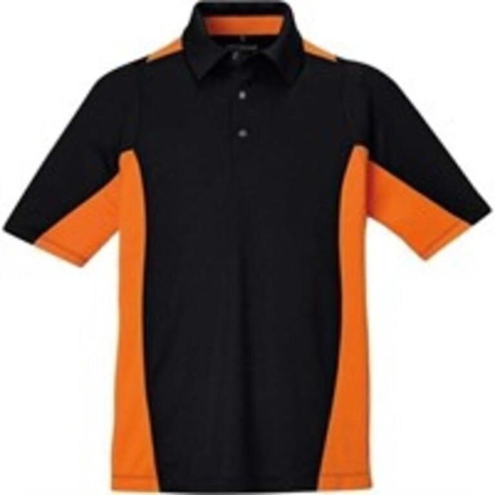 BOGO NORTH END WOMAN'S QUICK DRY PERFORMANCE POLO NWT ORANGE BLACK ATHLETIC WORK